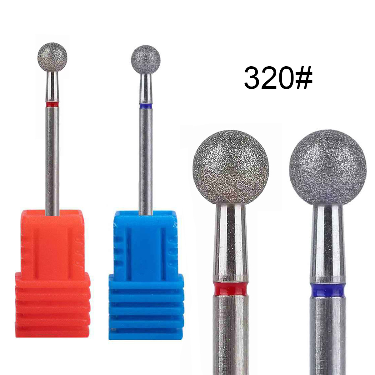 Carbide End Mill - 1/2/4Pcs Diamond Nail Drill Bit Rotary