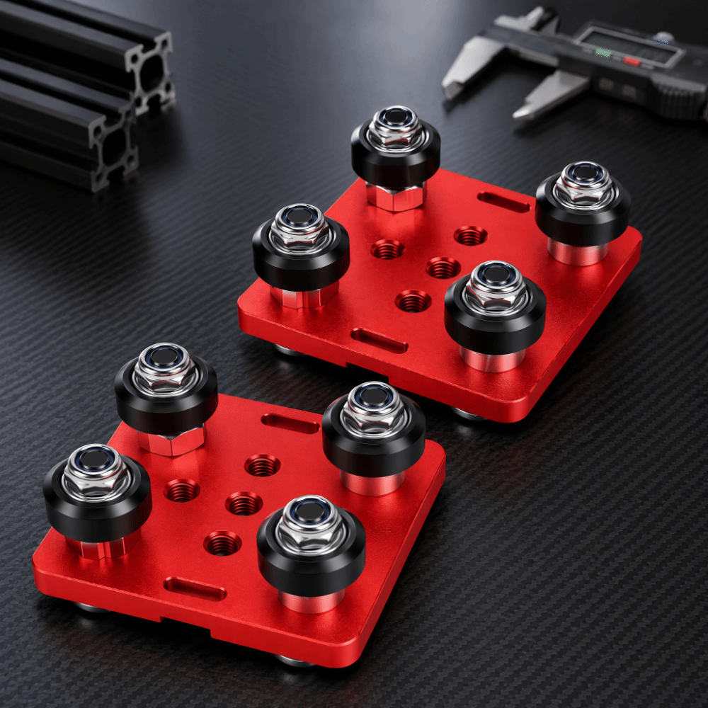 2pcs set Lightweight Design Al - V Slot Wheel 评论和价格