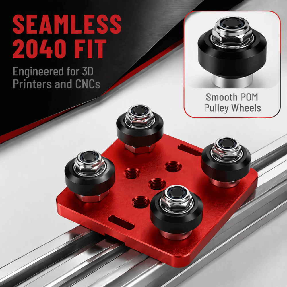 2pcs set Lightweight Design Al - V Slot Wheel 评论和价格