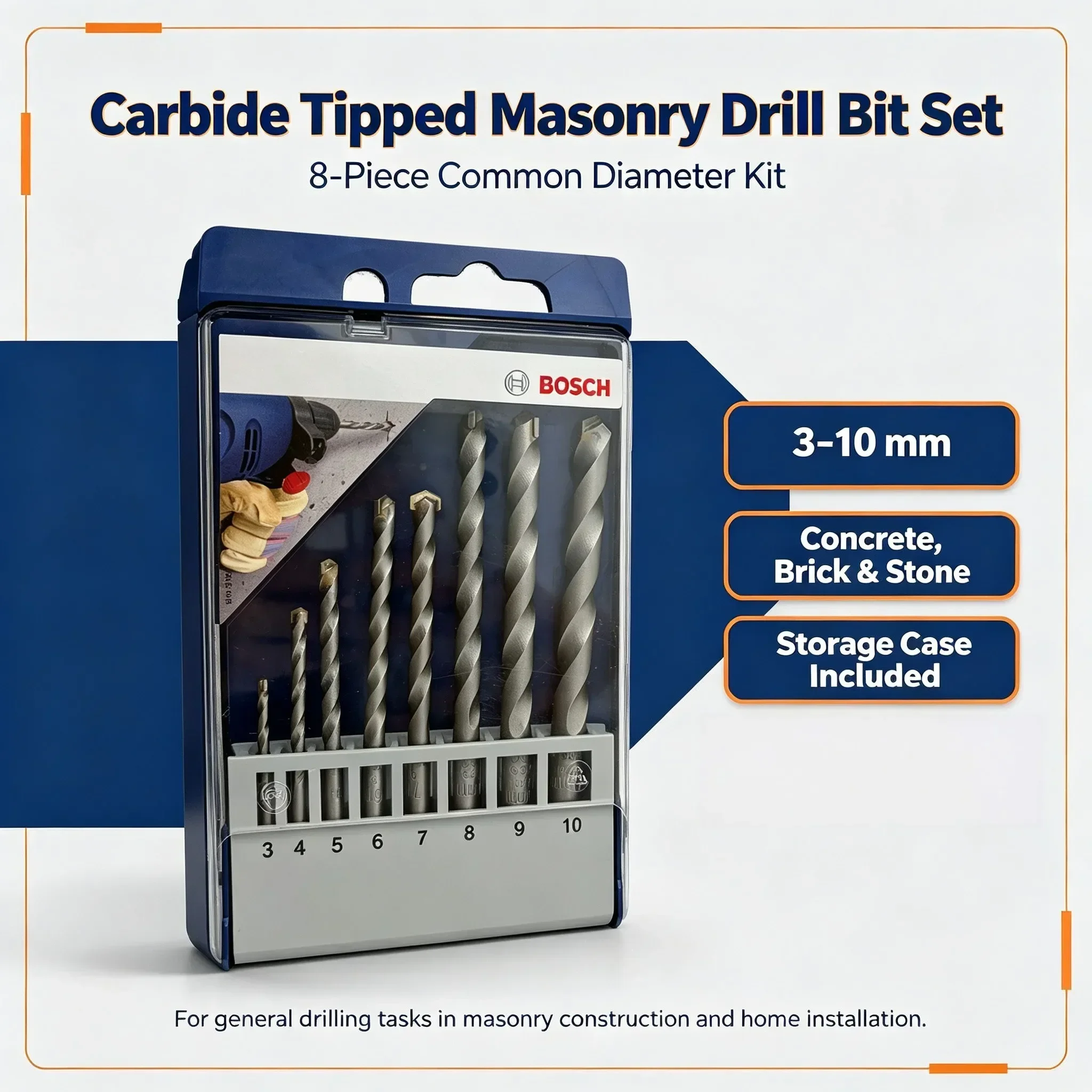 1-8Pcs/lot Bosch Professional  - Drill Bit Set 评论和价格