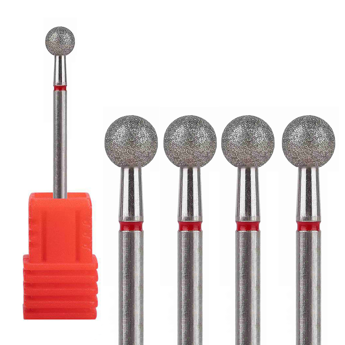 1/2/4Pcs Diamond Nail Drill Bi - Carbide End Mill 评论和价格