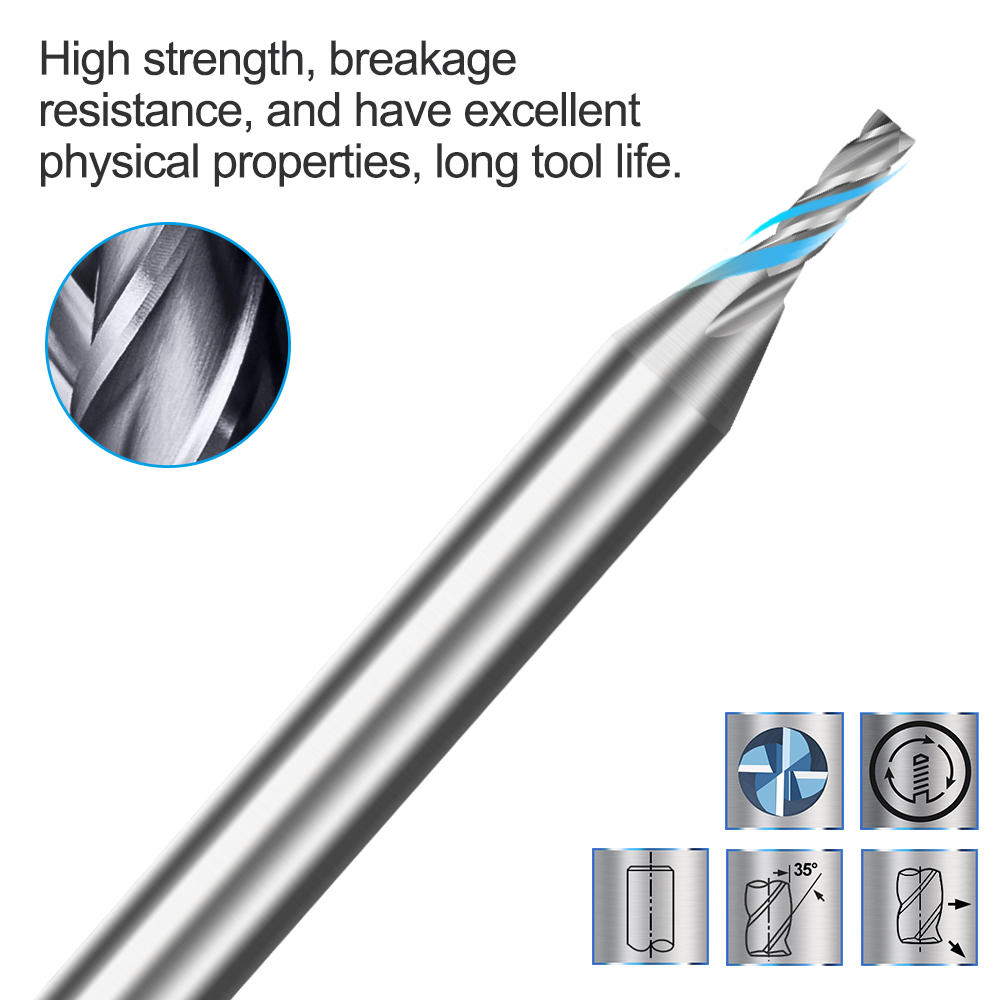 1pc Diameter Frez 2mm Endmill  - End Mill Set 评论和价格