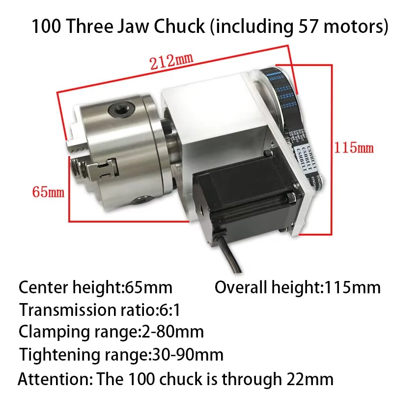 Precision Chuck Tailstock 4 Ja - Nema23 Stepper 评论和价格