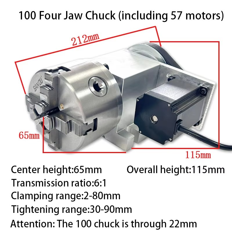Precision Chuck Tailstock 4 Ja - Nema23 Stepper 评论和价格
