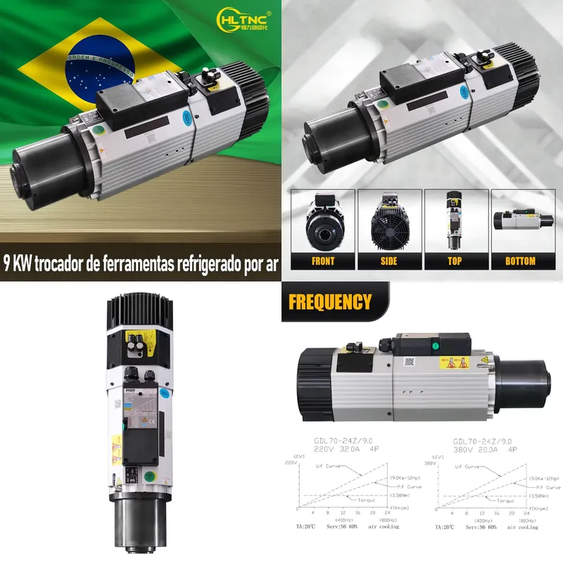 AP01 9KW ISO30 Air Cooled ATC  - Spindle Motor 评论和价格