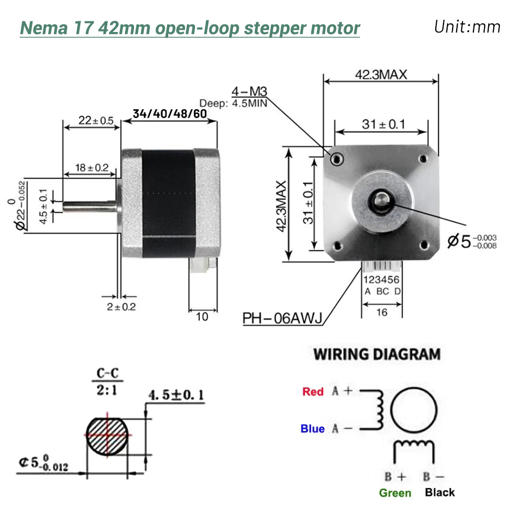 Nema17 Stepper Motor 42 Motor  - Nema 17 Stepper 评论和价格