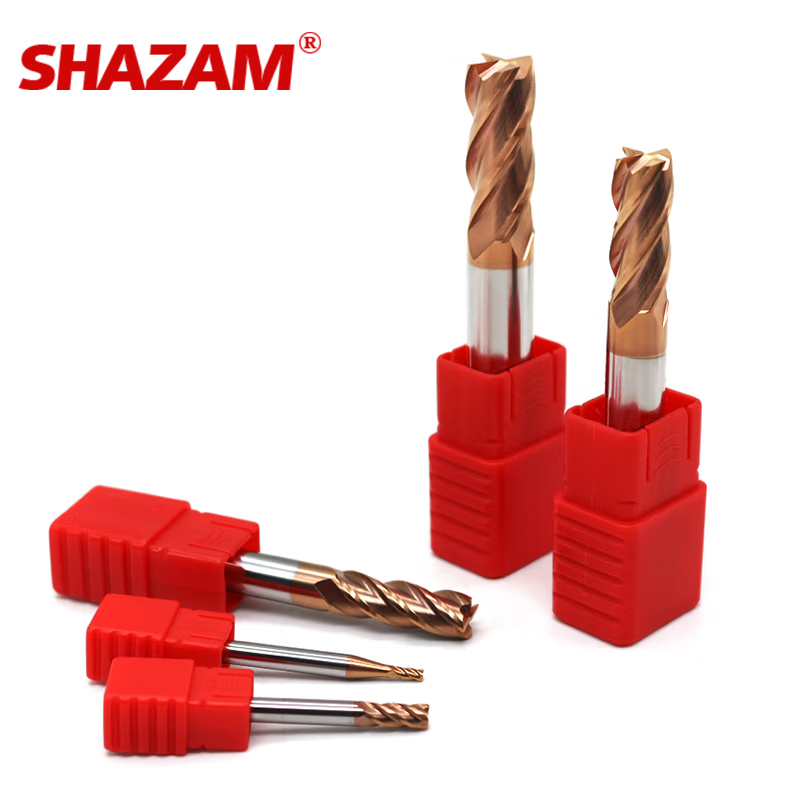 SHAZAM HRC55 4-Flute Flat End  - End Mill Set 评论和价格
