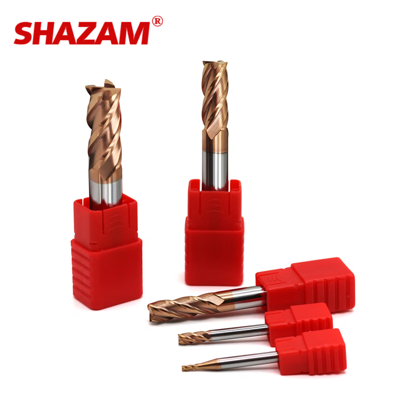 SHAZAM HRC55 4-Flute Flat End  - End Mill Set 评论和价格