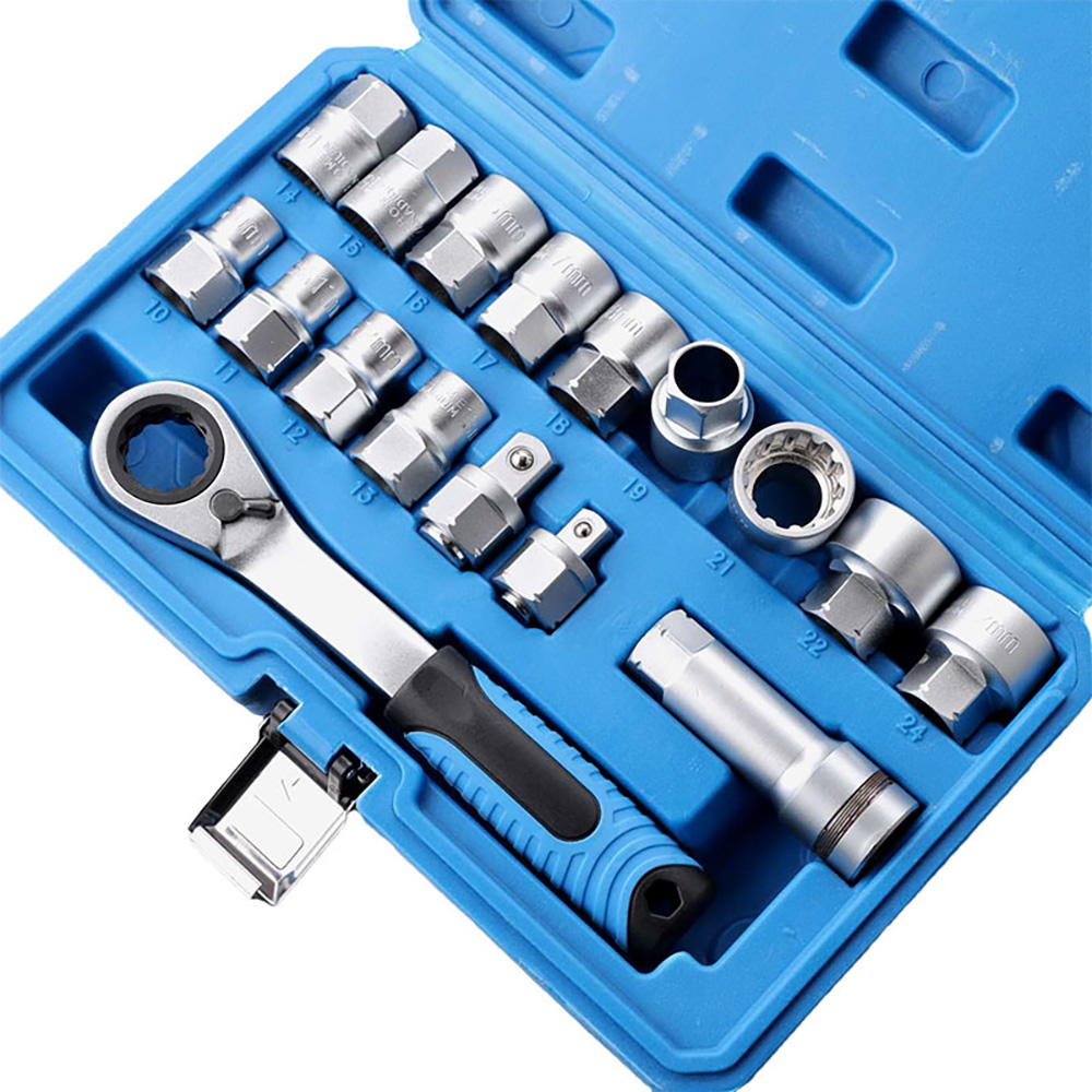17PCS 12 Point Drive Ratchetin - Cnc Bits 评论和价格